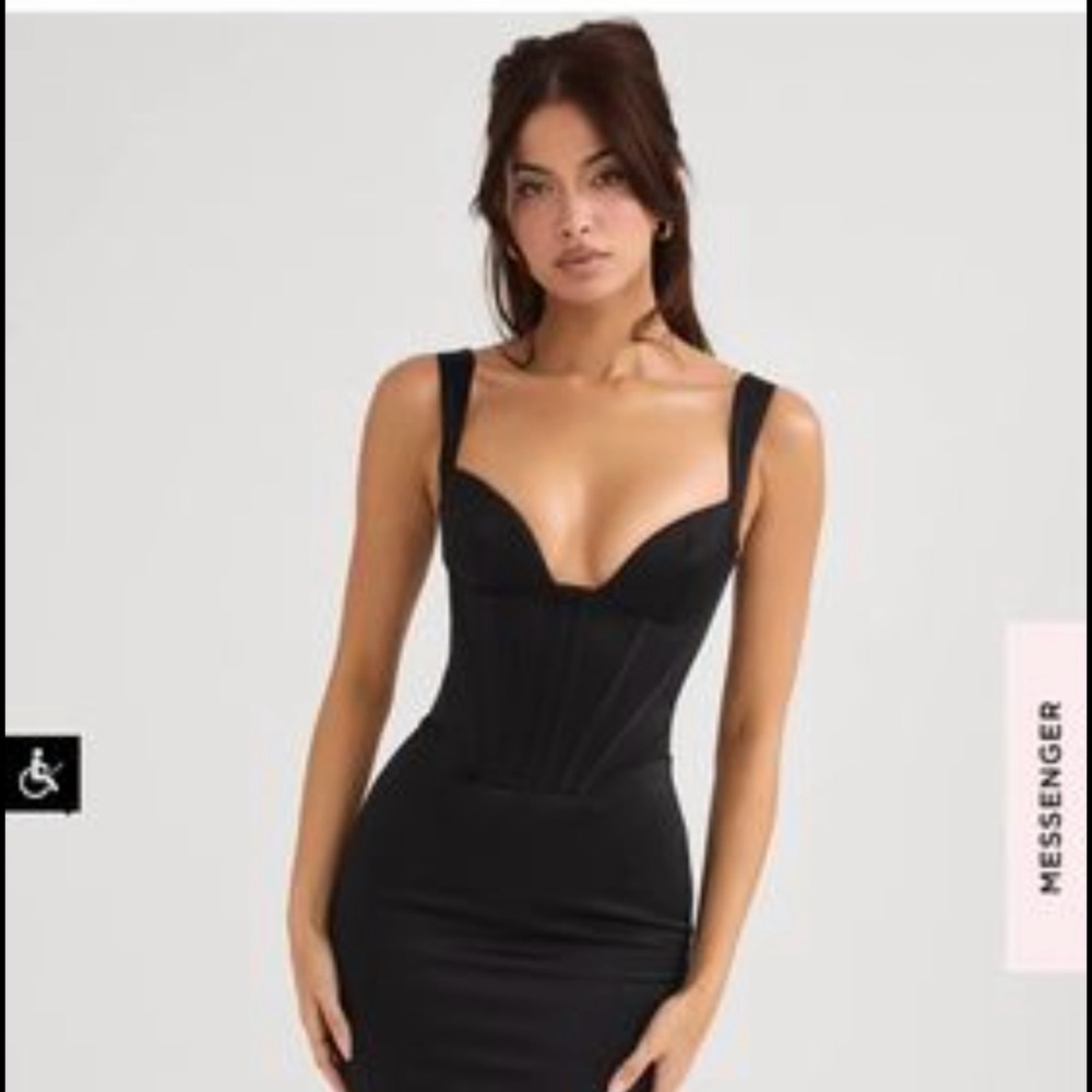 House of CB Black Midi Dress